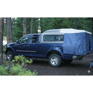 Vintage DAC Full Size Camper Top Tent Canopy RV Truck Bed Replacement Cover Blue